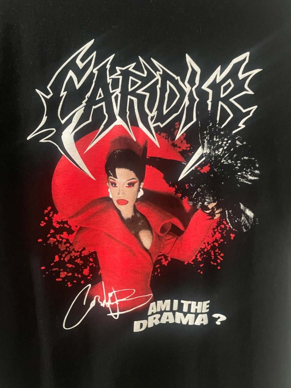 Cardi B Am I The Drama Tour Shirt Large